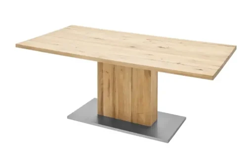 Woodford Säulentisch Ateno | 160 cm, gerade Tischkante