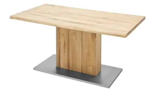 Woodford Säulentisch Ateno | 160 cm, Baumkante