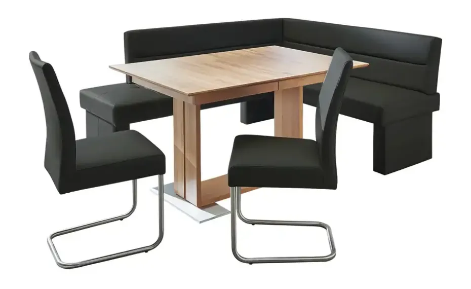 Woodford Säulentisch ausziehbar Mila | Kernbuche, lackiert, 130 cm