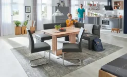 Woodford Säulentisch ausziehbar Mila | Kernbuche, lackiert, 130 cm