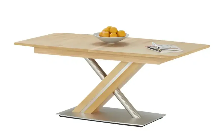 Woodford Säulentisch ausziehbar Tristan | mit 1 Einlegeplatte, 160 cm