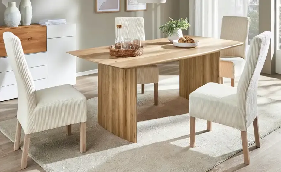 Woodford Wangentisch mit Schweizer Kante Rico | 180 cm