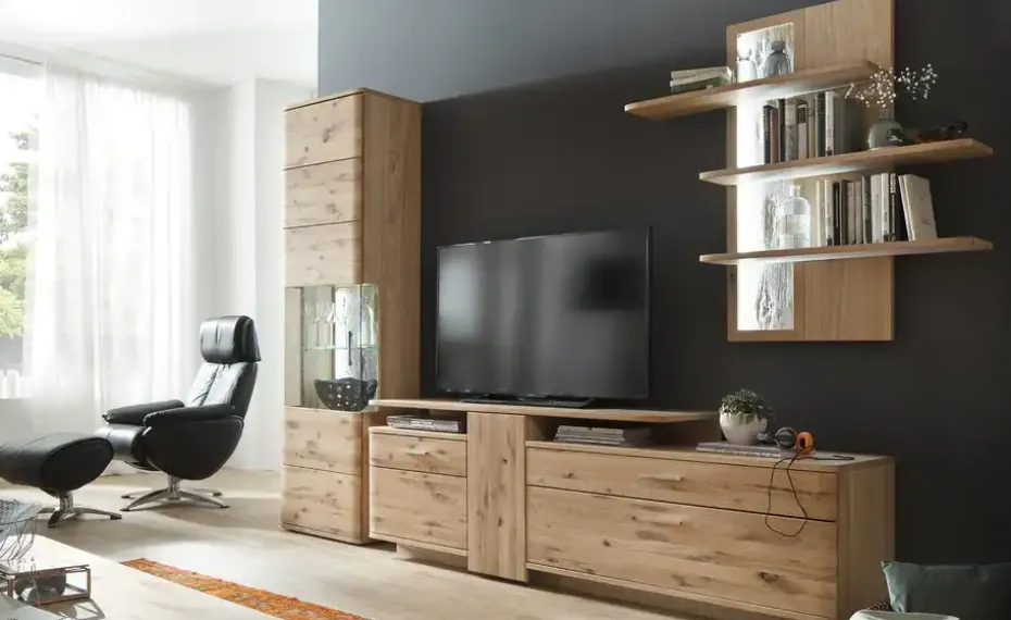 Woodford Wohnwand Astoria | Schubkastendämpfer, Türdämpfer, Kabeldurchlass/Kabelkanal