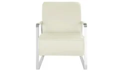 W.SCHILLIG Sessel aus Leder 17350 Quadroo | Creme