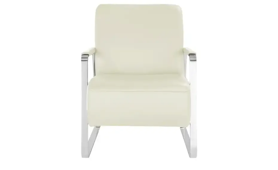 W.SCHILLIG Sessel aus Leder 17350 Quadroo | Creme