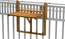 Yorkshire Balkonhängetisch klappbar Holstein | Eukalyptus